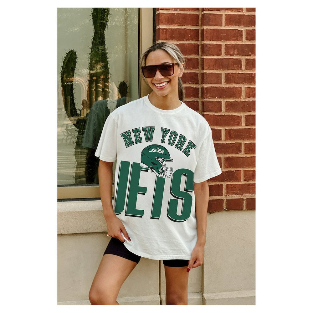 Gameday Couture Women's Oversized Classic Fierce Focus T-Shirt - New York Jets