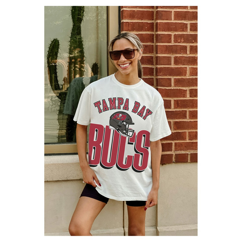 Gameday Couture Women's Oversized Classic Fierce Focus T-Shirt - Tampa Bay Buccaneers