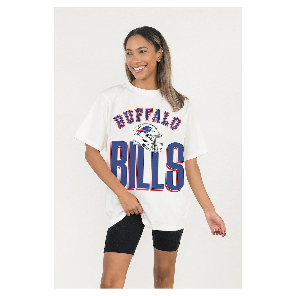 Gameday Couture Women's Oversized Classic Fierce Focus T-Shirt - Buffalo Bills