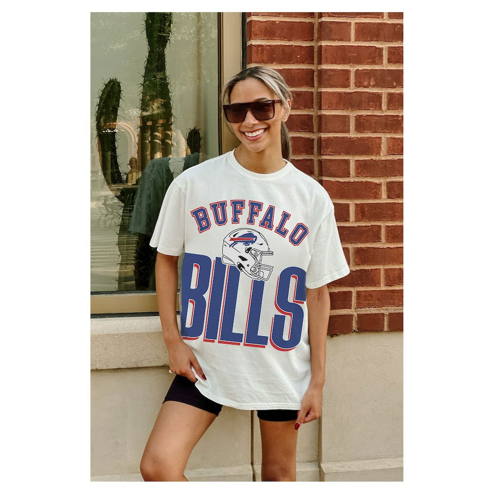 Gameday Couture Women's Oversized Classic Fierce Focus T-Shirt - Buffalo Bills