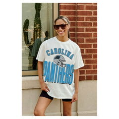 Gameday Couture Women's Oversized Classic Fierce Focus T-Shirt - Carolina Panthers
