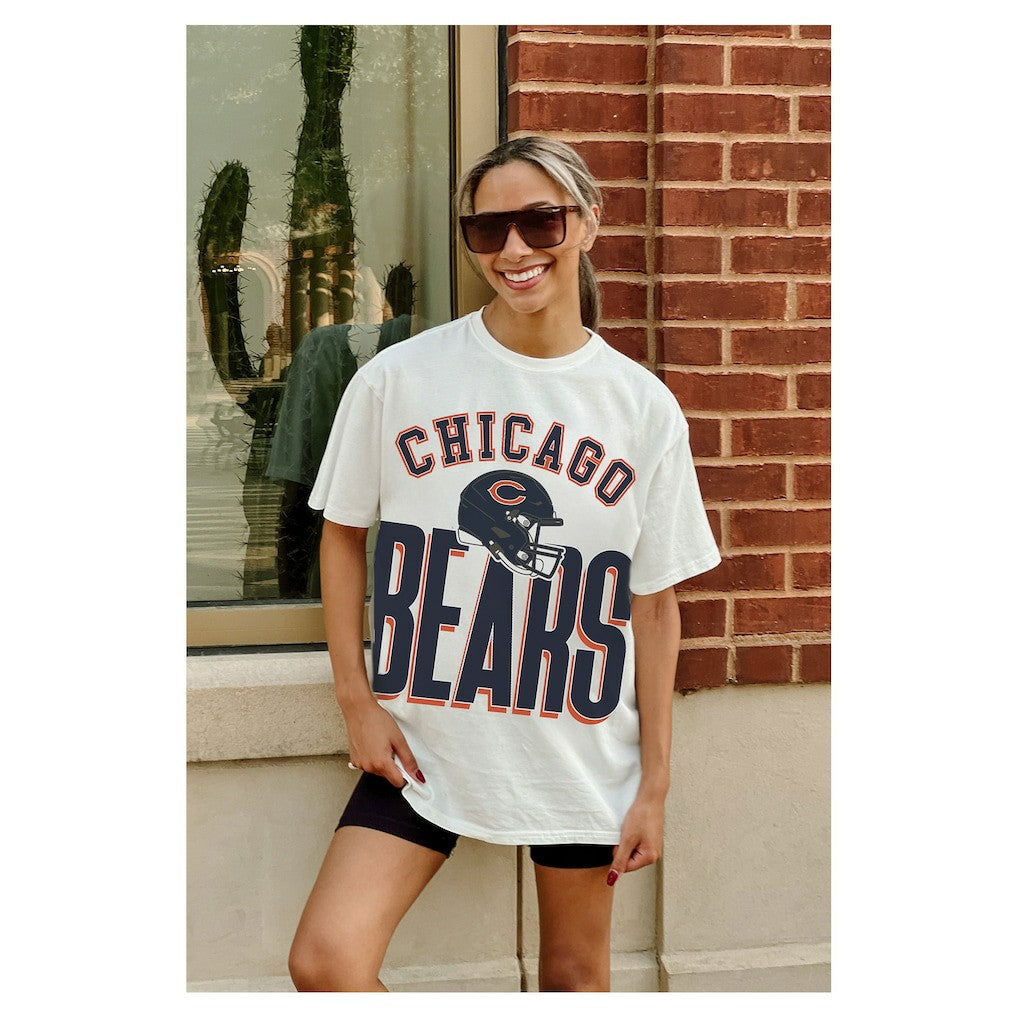 Gameday Couture Women's Oversized Classic Fierce Focus T-Shirt - Chicago Bears