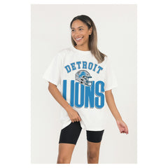 Gameday Couture Women's Oversized Classic Fierce Focus T-Shirt - Detroit Lions
