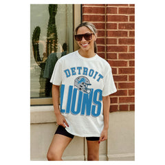 Gameday Couture Women's Oversized Classic Fierce Focus T-Shirt - Detroit Lions