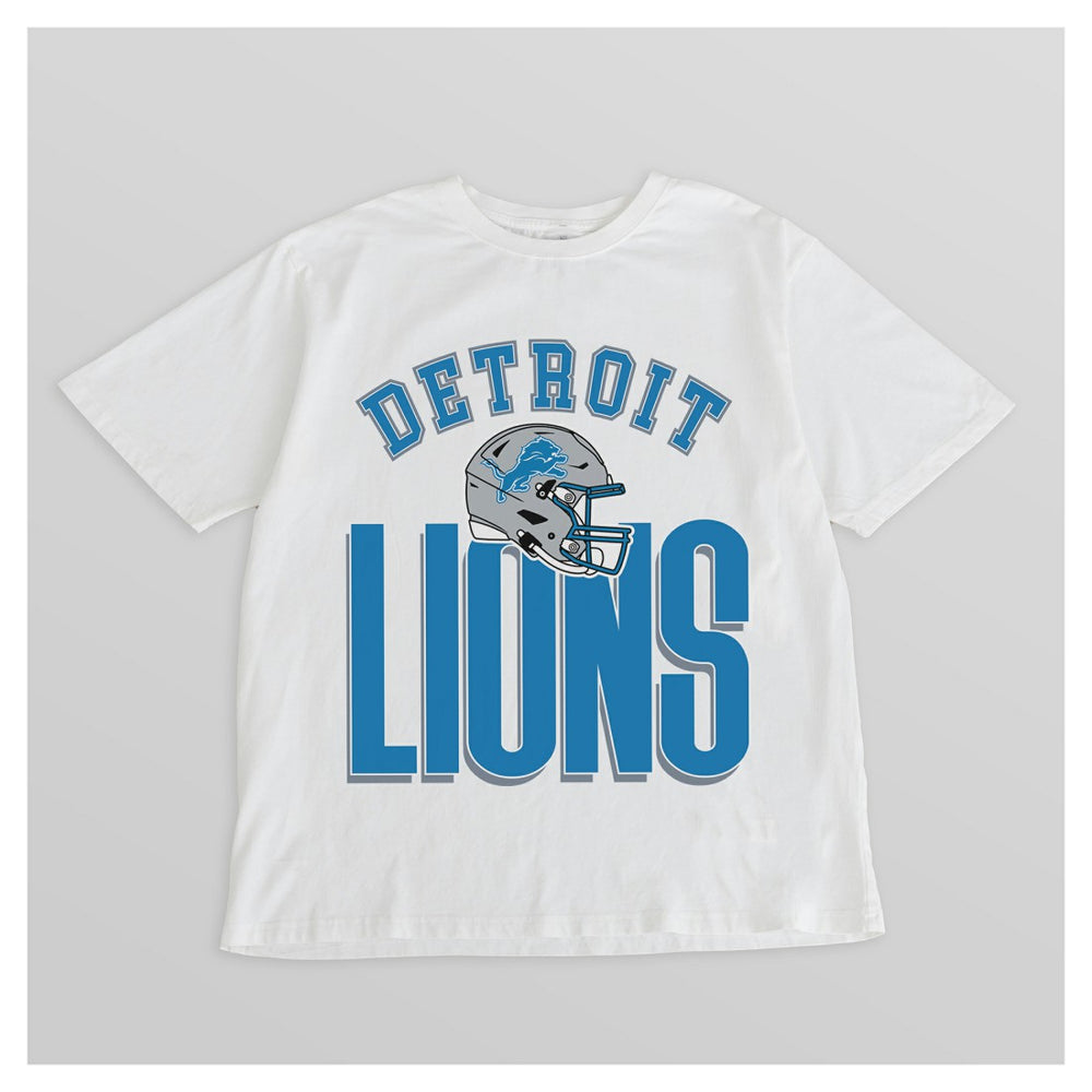 Gameday Couture Women's Oversized Classic Fierce Focus T-Shirt - Detroit Lions