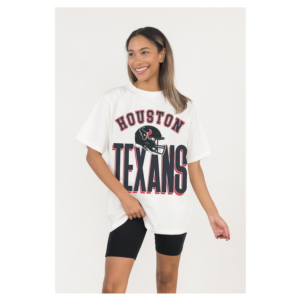 Gameday Couture Women's Oversized Classic Fierce Focus T-Shirt - Houston Texans
