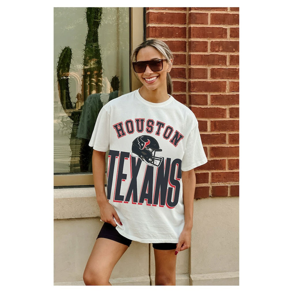 Gameday Couture Women's Oversized Classic Fierce Focus T-Shirt - Houston Texans