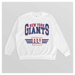 Gameday Couture Women's Swift Strike Premium Oversized Fleece Pullover Sweatshirt - New York Giants