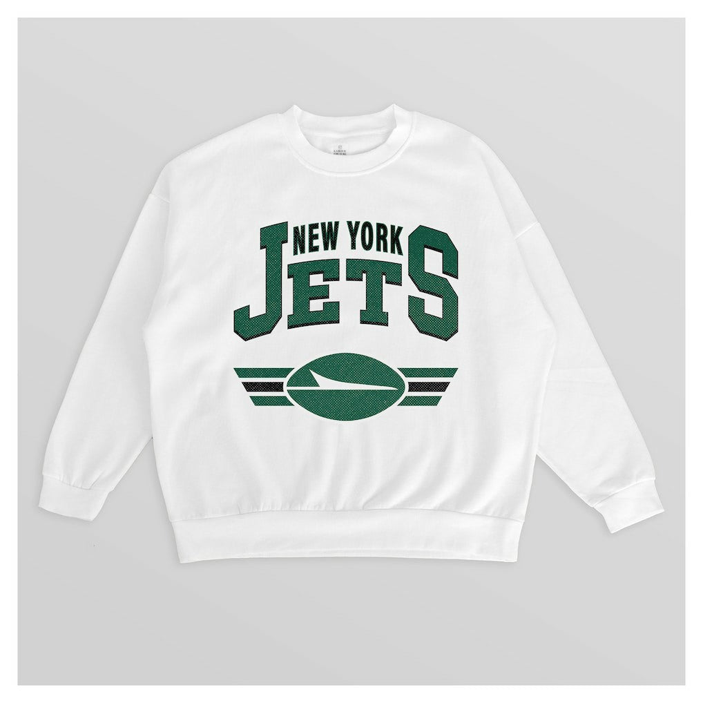 Gameday Couture Women's Swift Strike Premium Oversized Fleece Pullover Sweatshirt - New York Jets