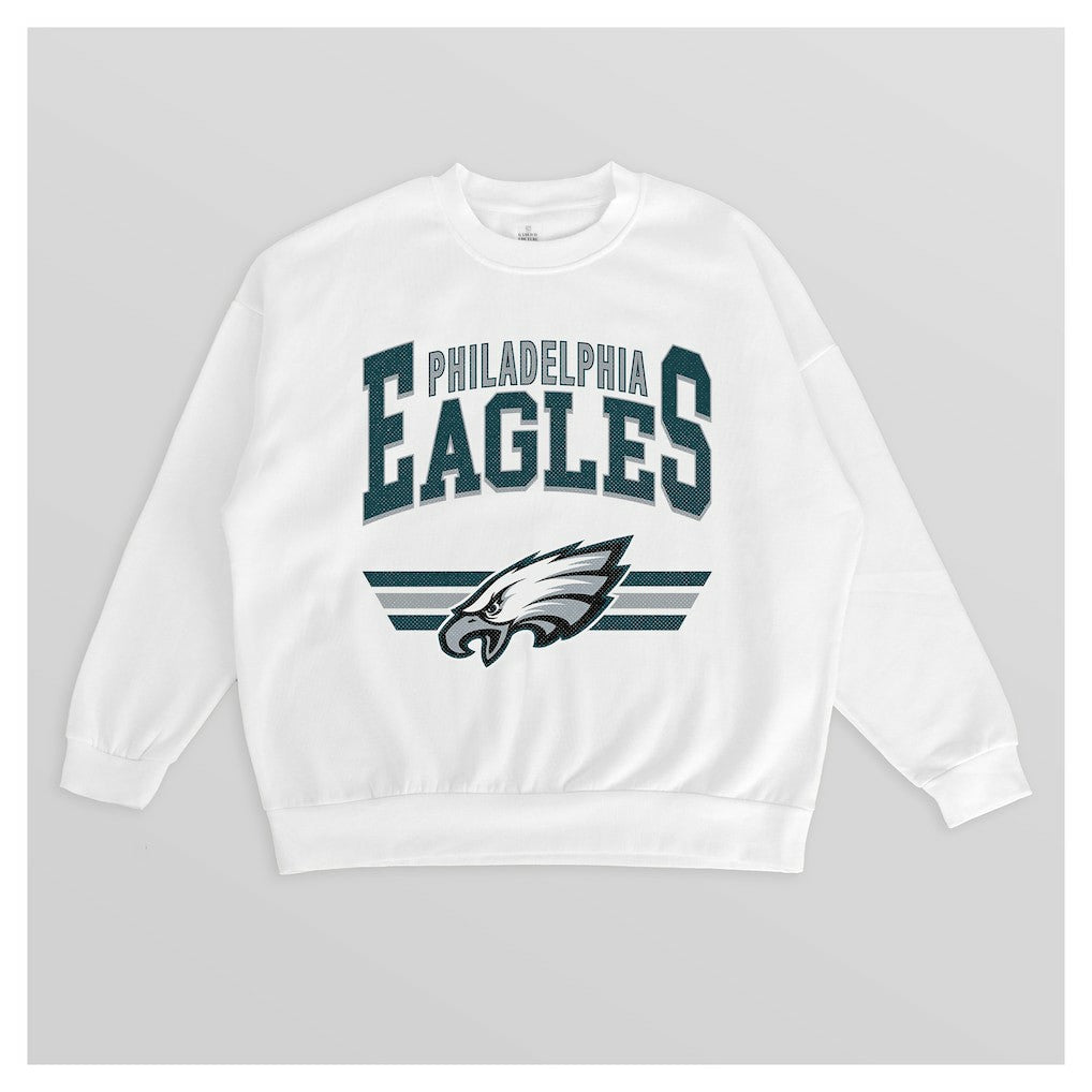 Gameday Couture Women's Swift Strike Premium Oversized Fleece Pullover Sweatshirt - Philadelphia Eagles