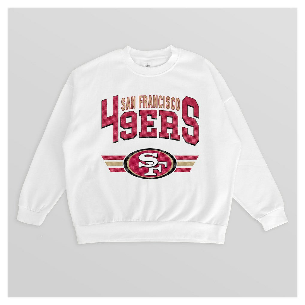 Gameday Couture Women's Swift Strike Premium Oversized Fleece Pullover Sweatshirt - San Francisco 49ers