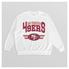 Gameday Couture Women's Swift Strike Premium Oversized Fleece Pullover Sweatshirt - San Francisco 49ers