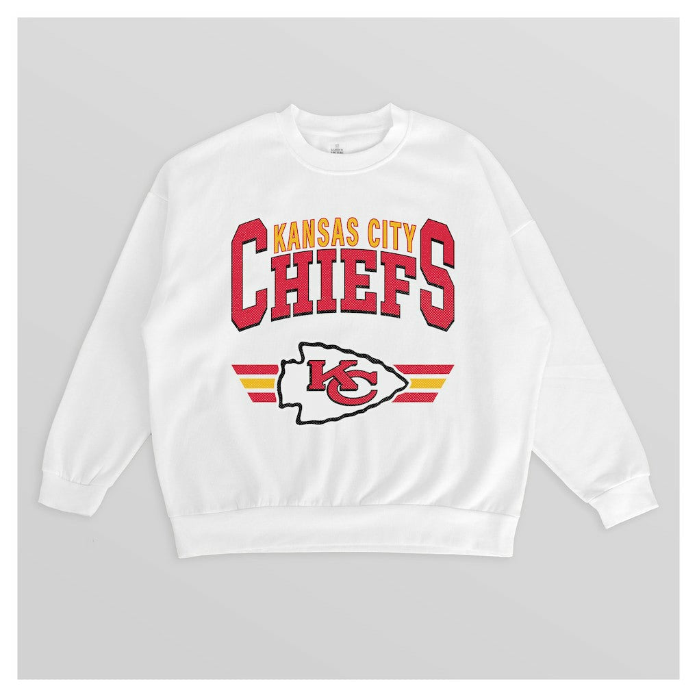 Gameday Couture Women's Swift Strike Premium Oversized Fleece Pullover Sweatshirt - Kansas City Chiefs
