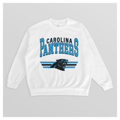 Gameday Couture Women's Swift Strike Premium Oversized Fleece Pullover Sweatshirt - Carolina Panthers