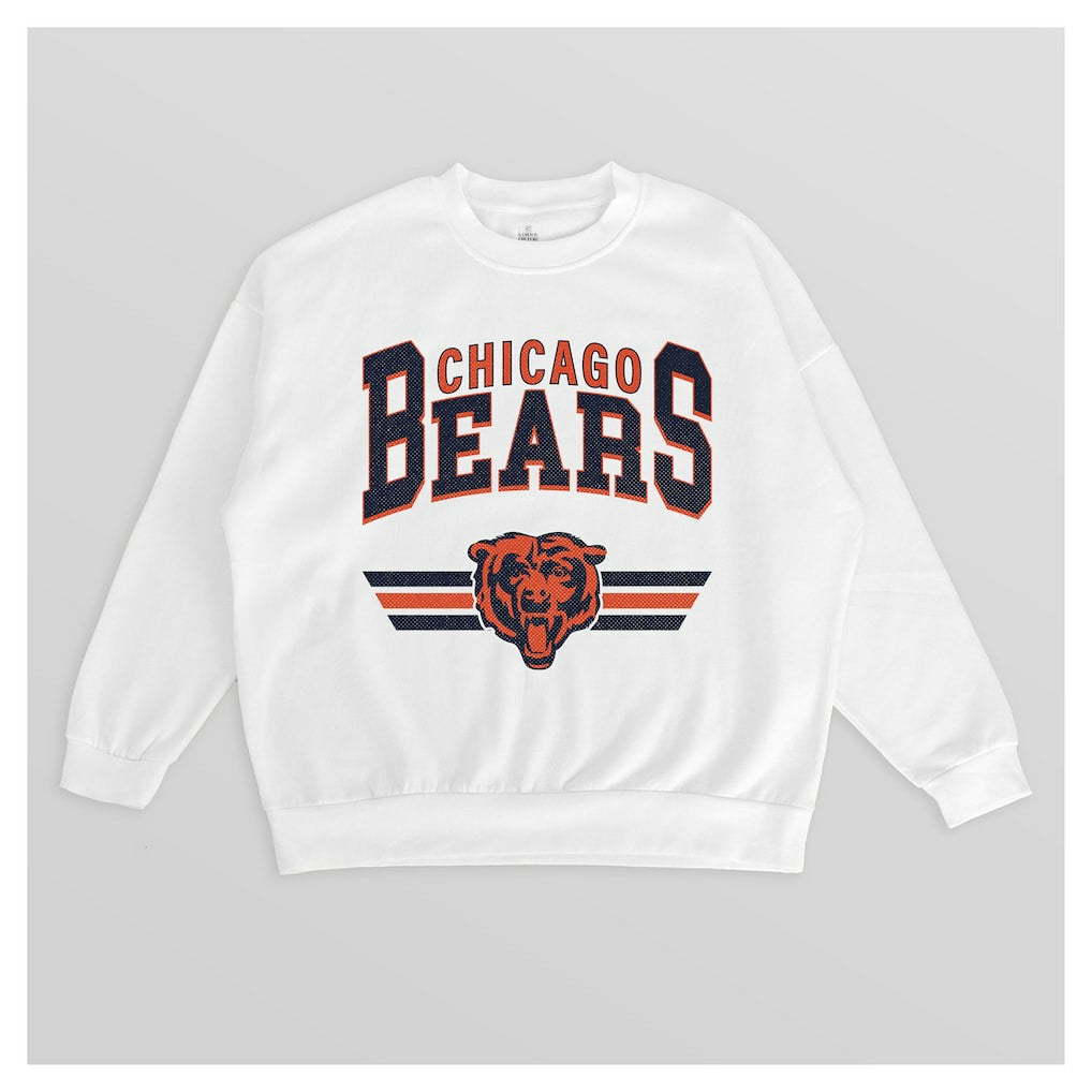 Gameday Couture Women's Swift Strike Premium Oversized Fleece Pullover Sweatshirt - Chicago Bears