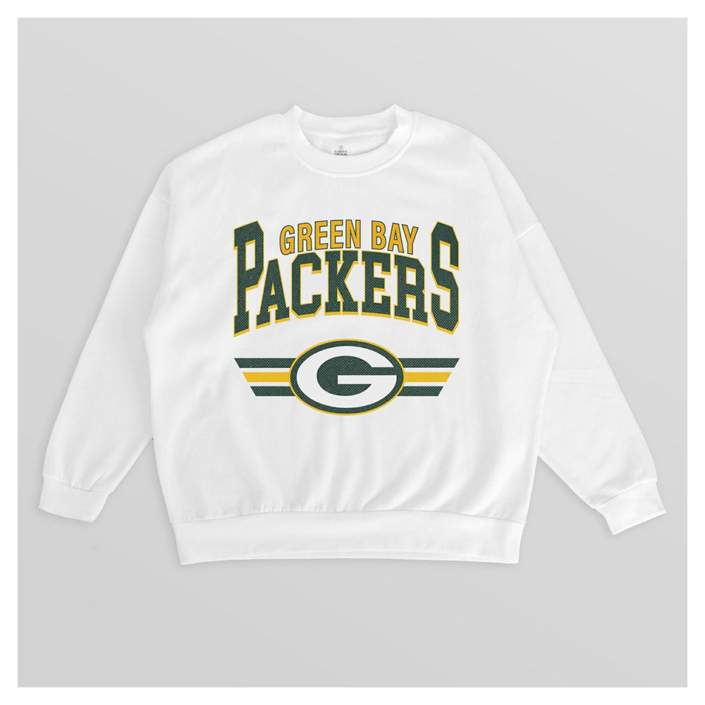 Gameday Couture Women's Swift Strike Premium Oversized Fleece Pullover Sweatshirt - Green Bay Packers