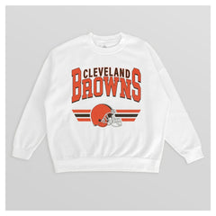 Gameday Couture Women's Swift Strike Premium Oversized Fleece Pullover Sweatshirt - Cleveland Browns