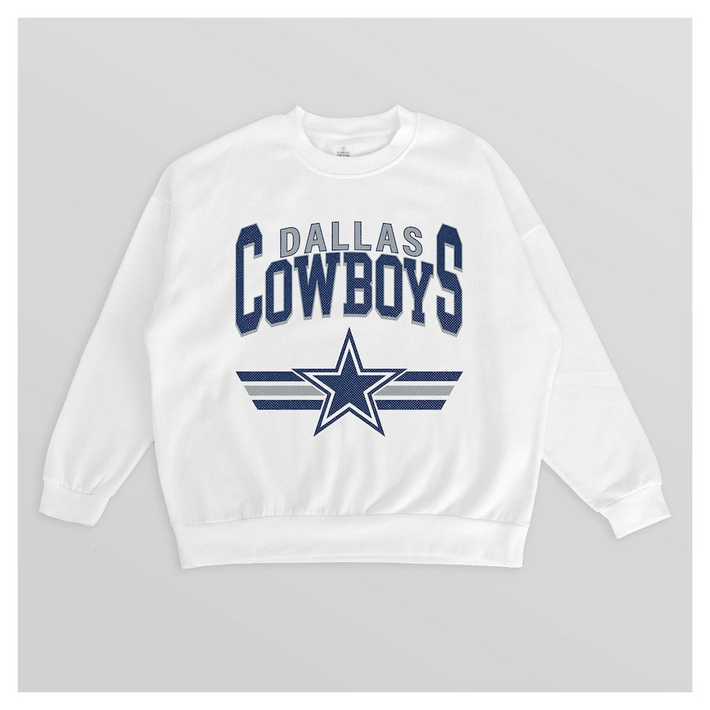 Gameday Couture Women's Swift Strike Premium Oversized Fleece Pullover Sweatshirt - Dallas Cowboys