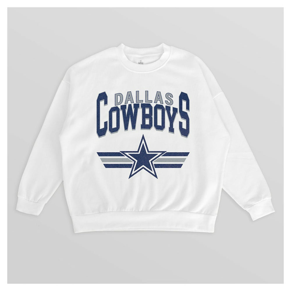 Gameday Couture Women's Swift Strike Premium Oversized Fleece Pullover Sweatshirt - Dallas Cowboys