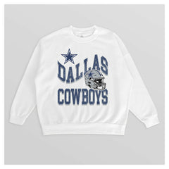 Gameday Couture Women's Oversized Hard Earned Premium Fleece Pullover Sweatshirt - Dallas Cowboys