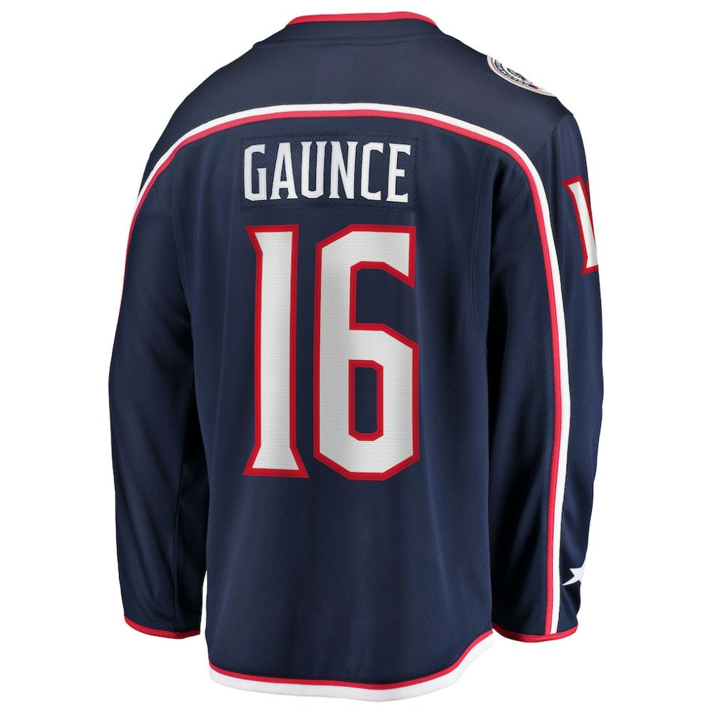 NHL Navy Brendan Gaunce Columbus Blue Jackets Fanatics Home Breakaway Jersey