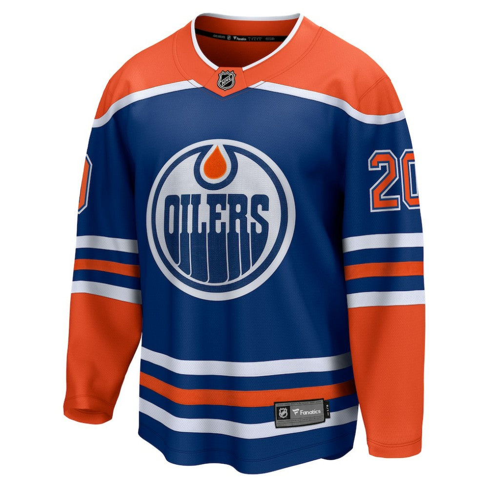 NHL Royal Curtis Lazar Edmonton Oilers Fanatics Home Breakaway Jersey