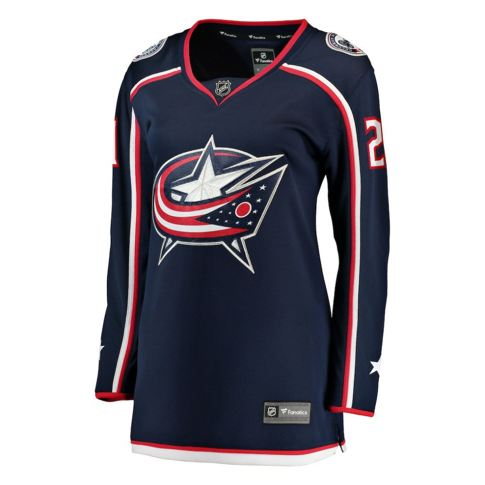 NHL Navy Isac Lundestrom Columbus Blue Jackets Fanatics Women's Home Breakaway Jersey