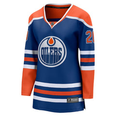 NHL Royal Curtis Lazar Edmonton Oilers Fanatics Women's Home Breakaway Jersey