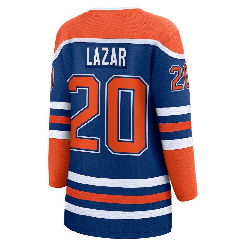 NHL Royal Curtis Lazar Edmonton Oilers Fanatics Women's Home Breakaway Jersey