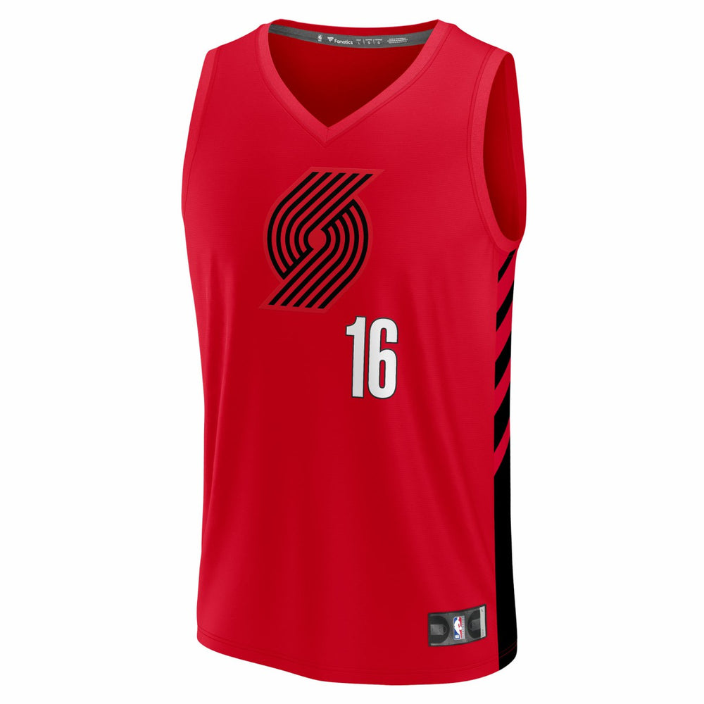 NBA Yang Hansen Portland Trail Blazers Fast Break Replica Jersey