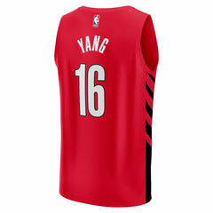 NBA Yang Hansen Portland Trail Blazers Fast Break Replica Jersey