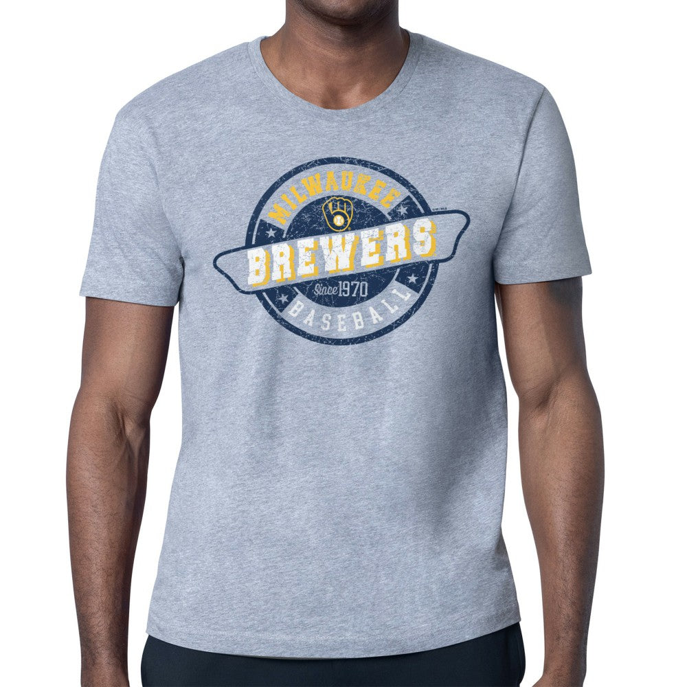 MLB Milwaukee Brewers Starter Route 66 Team Logo T-Shirt