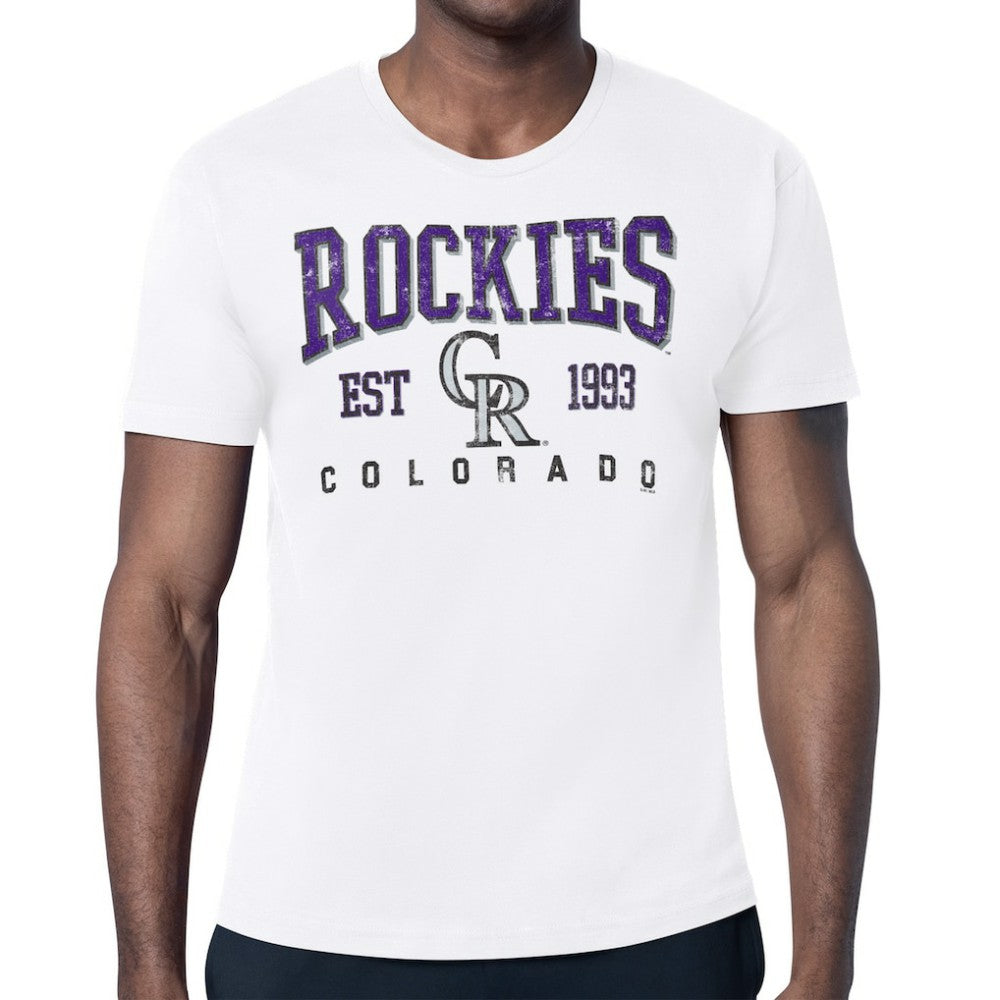 MLB Colorado Rockies Starter Distressed Logo T-Shirt