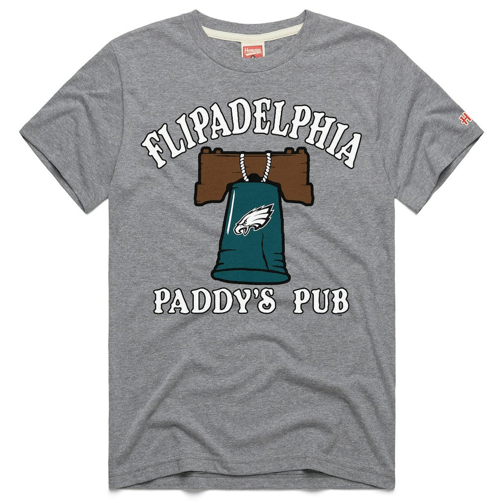 x It's Always Sunny in Philadelphia Homage Unisex Flipadelphia Paddy's Pub Tri-Blend T-Shirt - Philadelphia Eagles
