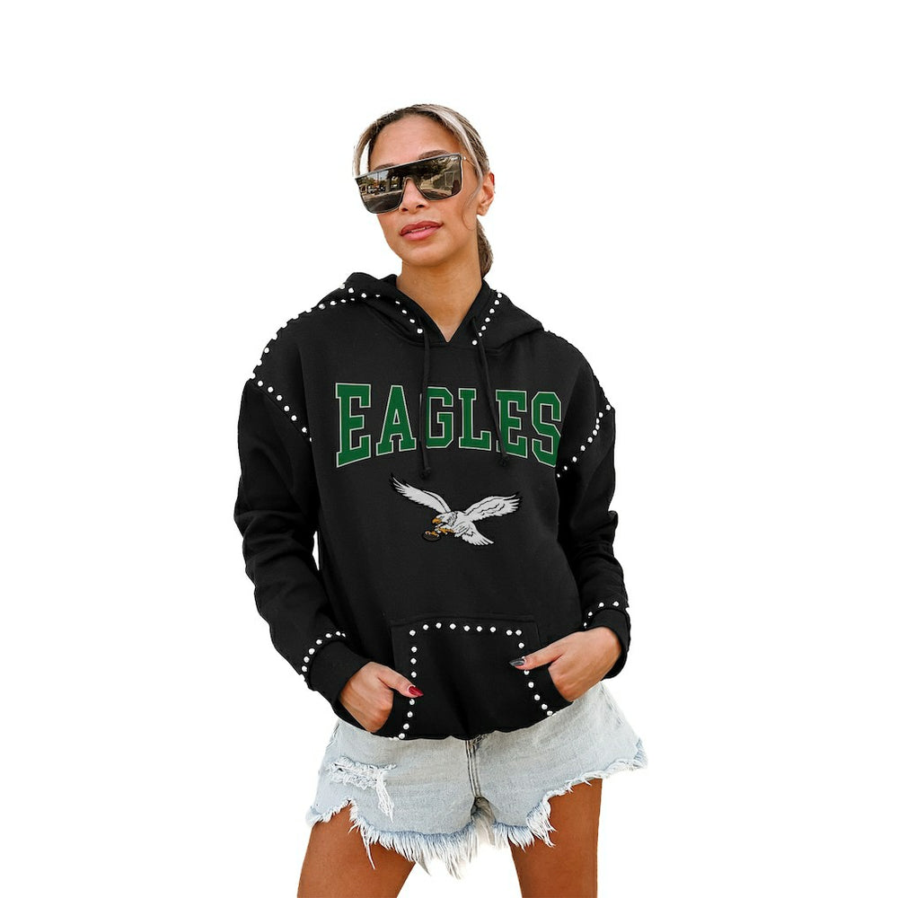 Gameday Couture Women's Studded Pullover Hoodie - Philadelphia Eagles