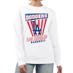 MLB Los Angeles Dodgers Starter Women's Poster Print Team Fleece Pullover Sweatshirt