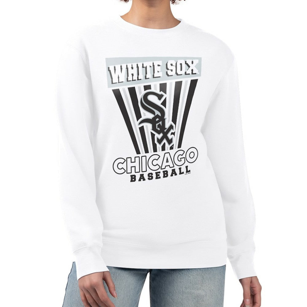 MLB Chicago White Sox Starter Women's Poster Print Team Fleece Pullover Sweatshirt