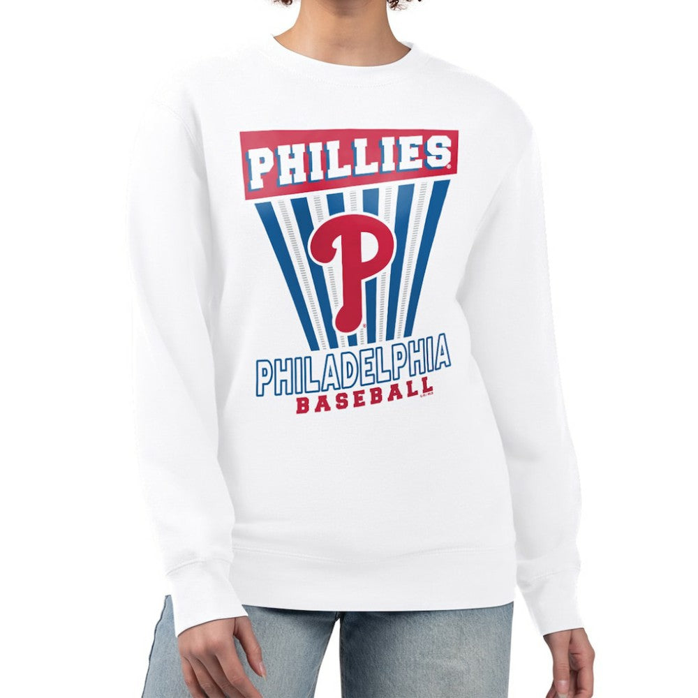 MLB Philadelphia Phillies Starter Women's Poster Print Team Fleece Pullover Sweatshirt