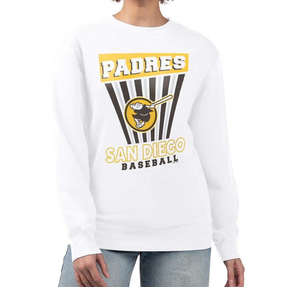 MLB San Diego Padres Starter Women's Poster Print Team Fleece Pullover Sweatshirt
