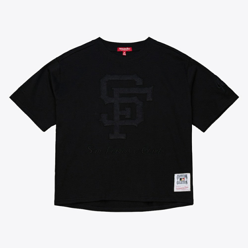 MLB San Francisco Giants Mitchell & Ness Women's Cooperstown Collection Phantom Cropped T-Shirt