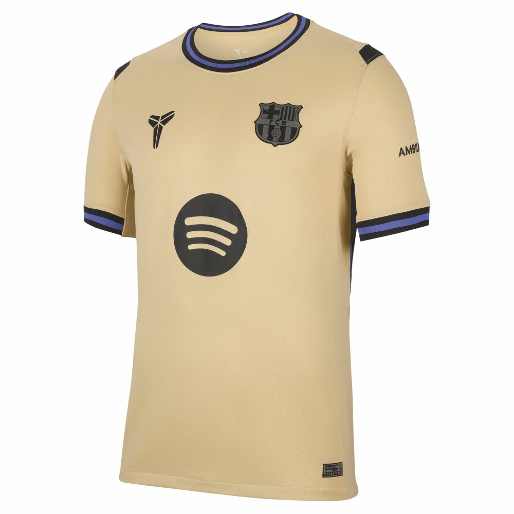 Lamine Yamal Barcelona 2025/26 Away Stadium Replica Jersey - Nike Gold