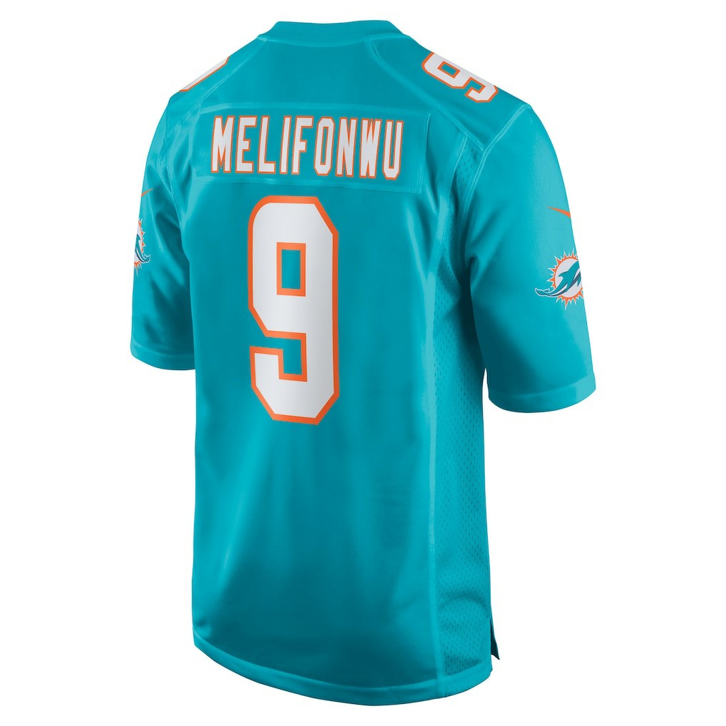 Ifeatu Melifonwu  Team Game Jersey - Miami Dolphins