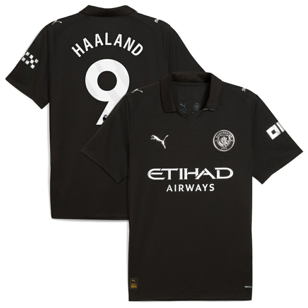 Erling Haaland Manchester City 2025/26 Away Replica Player Jersey - Puma Black