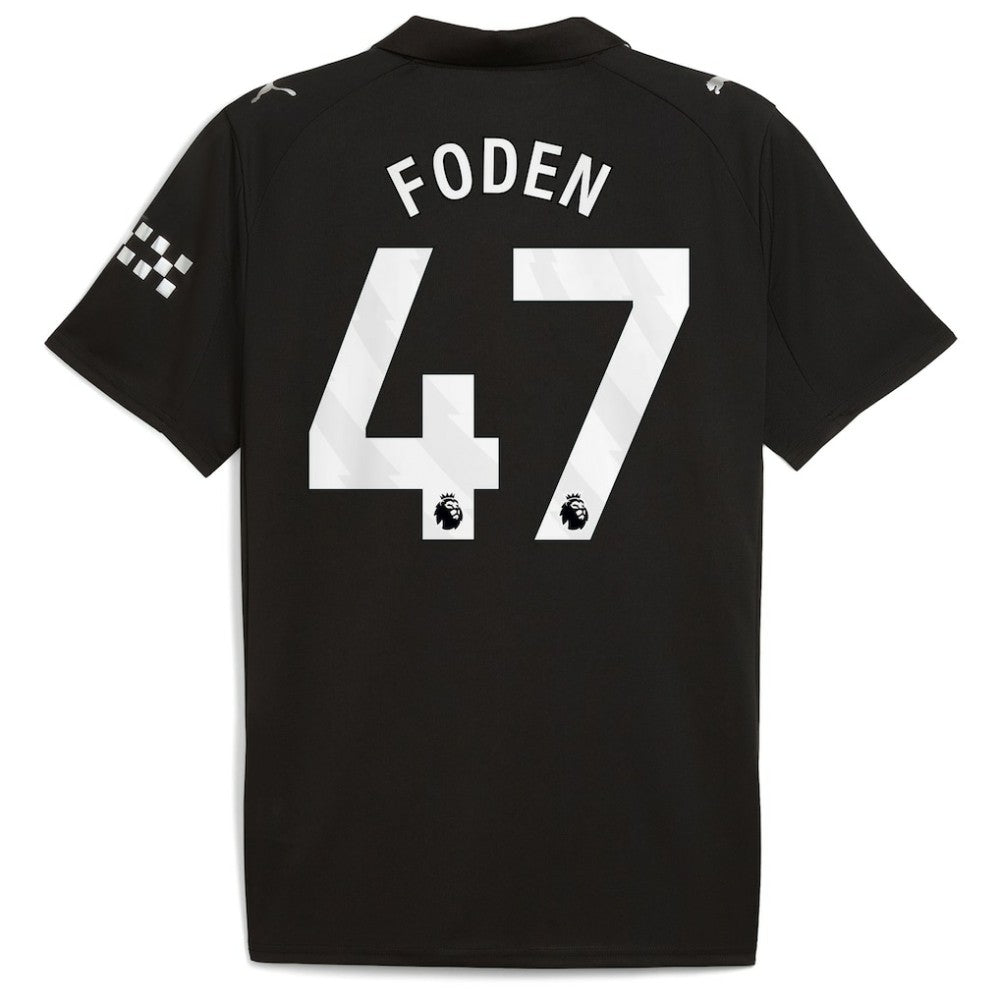 Phil Foden Manchester City 2025/26 Away Replica Player Jersey - Puma Black