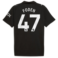 Phil Foden Manchester City 2025/26 Away Replica Player Jersey - Puma Black