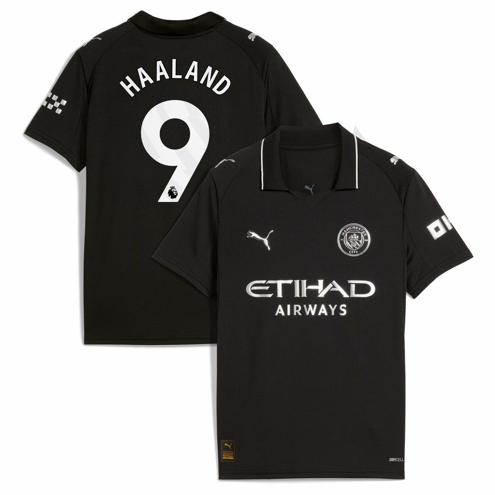 Erling Haaland Manchester City Youth 2025/26 Away Replica Player Jersey - Puma Black