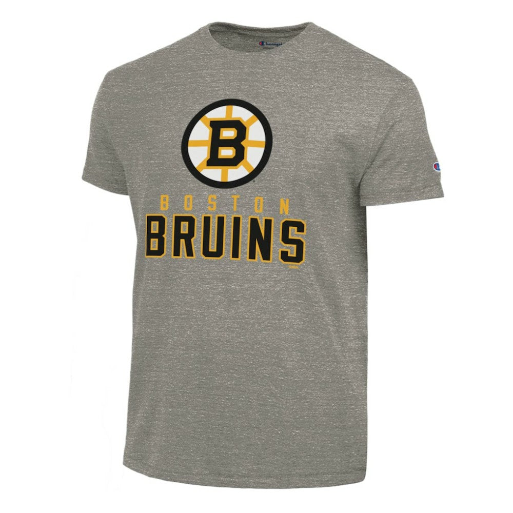 NHL Gray Boston Bruins Champion Tri-Blend T-Shirt