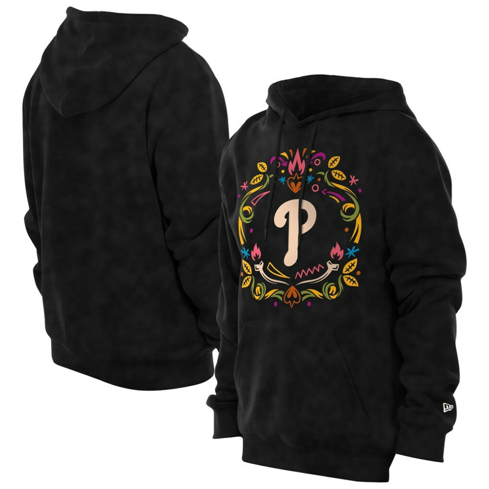 MLB Philadelphia Phillies New Era Día de los Muertos Brushed Fleece Hoodie