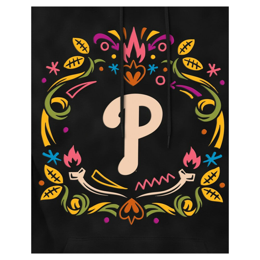 MLB Philadelphia Phillies New Era Día de los Muertos Brushed Fleece Hoodie