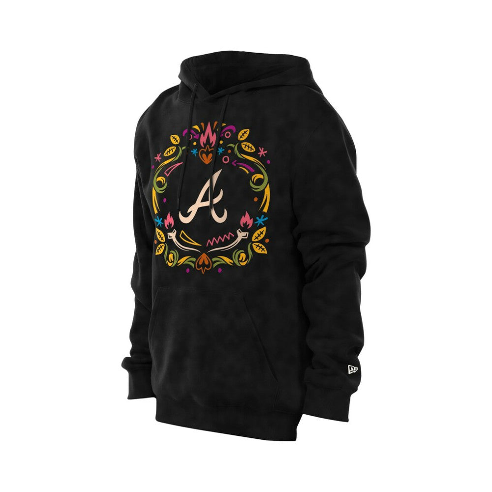 MLB Atlanta Braves New Era Día de los Muertos Brushed Fleece Hoodie